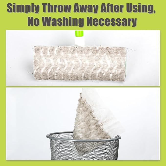 30 Count Heavy Duty Dry Sweeping Cloths,Disposable Dry Mop Refills,Multi Surface Dust Mop Pad Floor Cloth Refills Electrostatic Cloths for Sweeping Cleaning