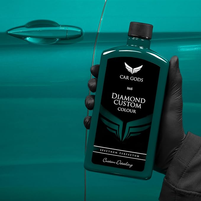 Car Gods Iris Custom Color Turquoise 3-in-1 Polish Wax Color Restorer & Scratch Remover, 17fl Oz - 16 Colors Available