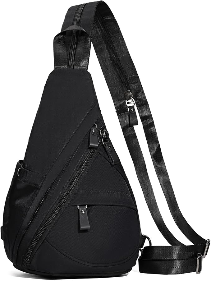 KL928 Nylon Sling Bag - Small Crossbody Backpack Shoulder Casual Daypack Multipurpose Rucksack for Men Women