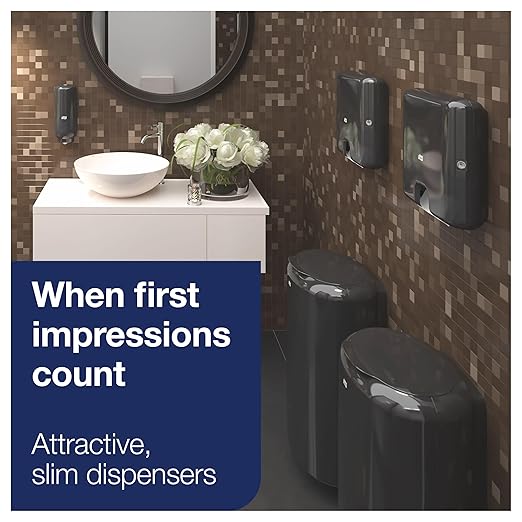 Tork Xpress Mini Multifold Hand Towel Dispenser Black H2, One-at-a-Time Dispensing, Elevation Range, 553128