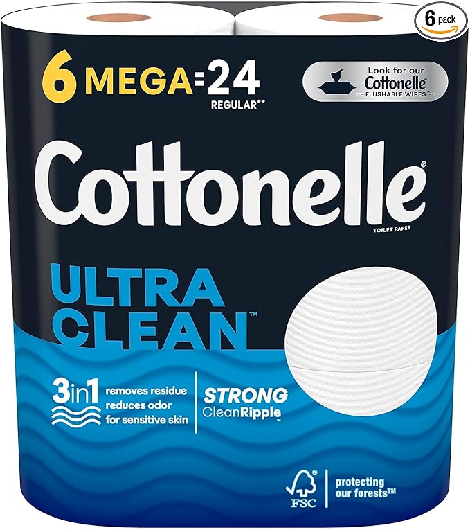 Cottonelle Ultra CleanCare Toilet Paper, Strong
