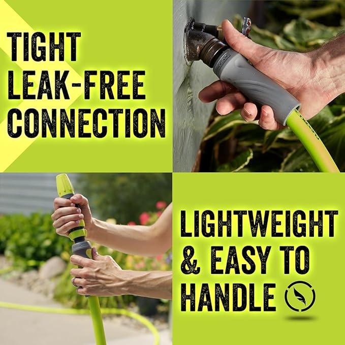 Flexzilla Garden Lead-in Hose with SwivelGrip, 5/8 in. x 10 ft., Lightweight All-Weather Water Hose, Durable and Flexible, Leak-Free Connections