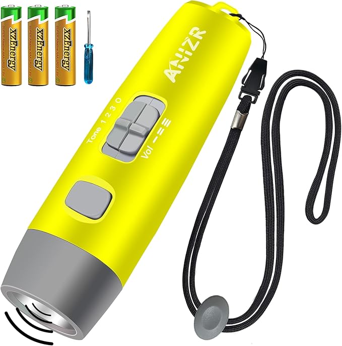ANIZR Electronic Whistles with Lanyard,Adjustable 3 Tone & 3 High Volume Hand Emergency Whistle Basketball Referee Whistle for Coach,Teacher,Police,Outdoor Camping Boating Hiking(with Battery)