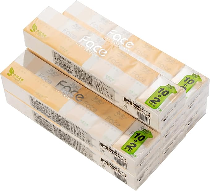 4-Ply Pocket Tissues,White Facial Tissue,84 Packs