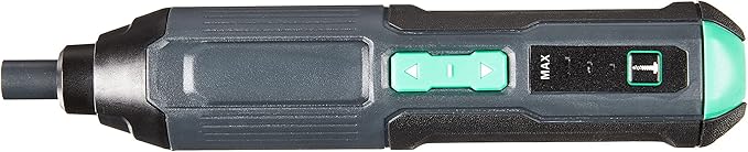 Amazon Basics by SKIL 4V Cordless Stick Screwdriver with 34-Piece Bit Set, Carrying Case, USB Charging, LED Work Light, 3 Torque Settings