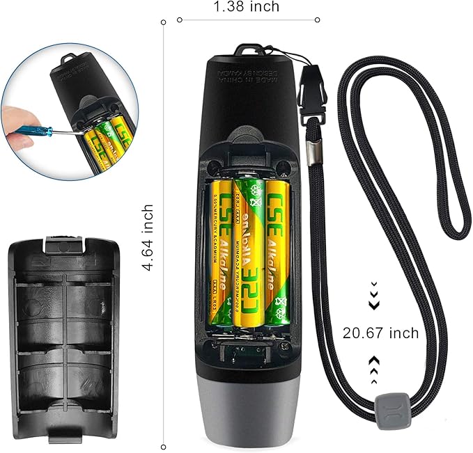 ANIZR Electronic Whistles with Lanyard,Adjustable 3 Tone & 3 High Volume Hand Emergency Whistle Basketball Referee Whistle for Coach,Teacher,Police,Outdoor Camping Boating Hiking(with Battery)