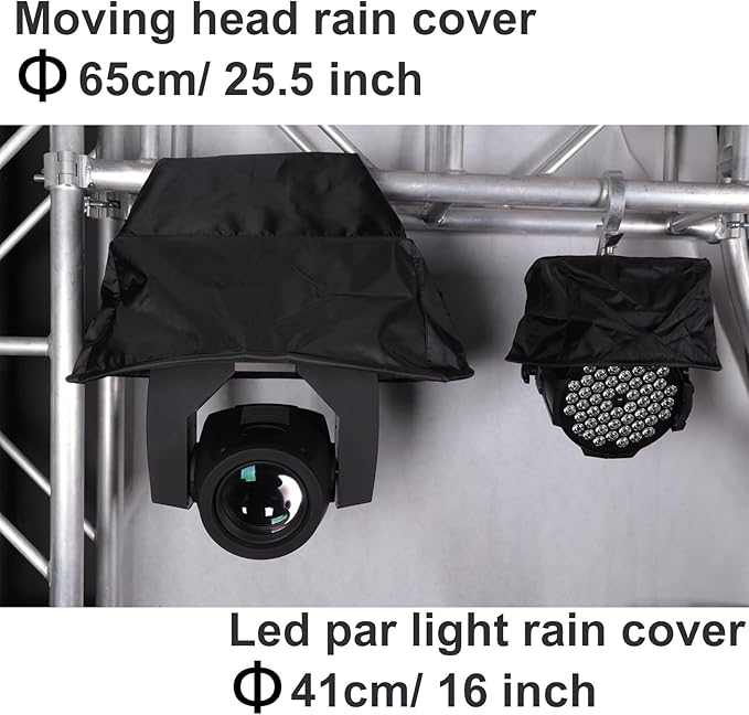 Moving Head Light Rain Cover, Waterproof Cover for Moving Head Weather Cover, Beam 7R Cover for Waterproof Moving Lights (4 packs)