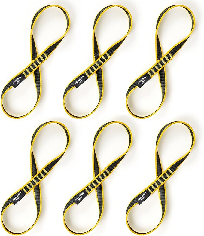 18mm Nylon Climbing Sling Runner 23KN CE2008/EN566 Certified - Webbing Straps for Outdoor Rock Climbing, Rappelling, Swing, Yoga Hammock etc