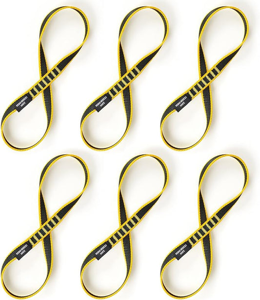 18mm Nylon Climbing Sling Runner 23KN CE2008/EN566 Certified - Webbing Straps for Outdoor Rock Climbing, Rappelling, Swing, Yoga Hammock etc