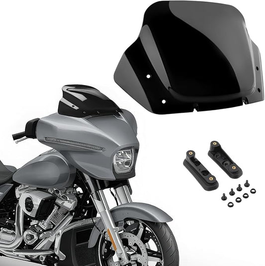 14" Windshield for Harley Street Glide CVO FLHXSE 2023-2024 Wind Shield Windscreen Air Deflector Compatible for Harley Street Glide CVO 2024 (Black)