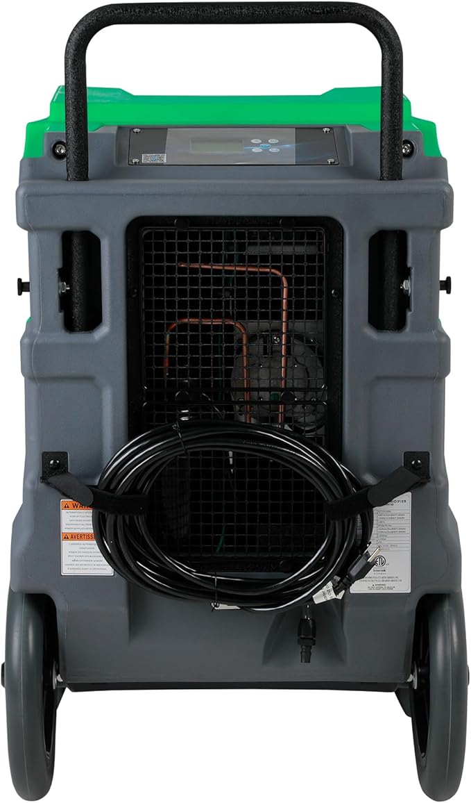 MOUNTO 310 Pints LGR Commercial Dehumidifier with Built-In Pump and Drain Hose – Portable, Heavy-Duty Dehumidifier with Wheels for Basements, Garages, Home, and Job Sites