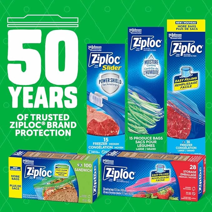 Ziploc Fresh Produce Bags Large - 15 Count