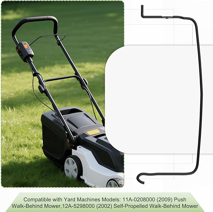 747-1161A-0637 747-1161 Lawn Mower Bail Control Handle Compatible with MTD 746-04265A, 746-04265, Compatible with Craftsman Troy-Bilt, Compatible with CUB Cadet CC46M CC46MZ CC46ES CC94M CC98M