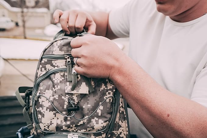 Blue Coolers Blue Seventy-Two - Pro Series - Camo Deluxe | 72 Hour Emergency Backpack Survival Kit for 1 Person | Survival Kit for Wildfires, Earthquakes, Tornado, Hurricane, and Other Emergencies