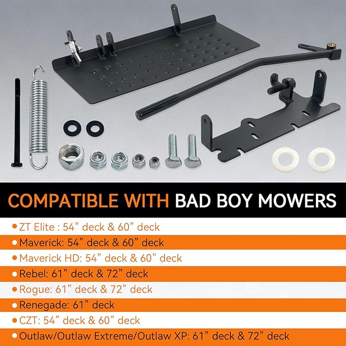 XUYUN ACS6000B Mower Chute Blocker, Mower Discharge Shield Compatible with Bad Boy Mowers, 54" / 60" / 61" / 72", Replace 088-6000-00, 088600000