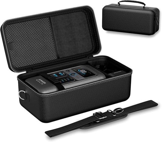 ProCase Hard Travel Case for Anker SOLIX C200 DC/MARBERO 88Wh Power Bank Station, Outdoor Carrying Storage Bag for 192Wh 60,000mAh Portable Power Station 200W Solar Generator with Adjustable Strap