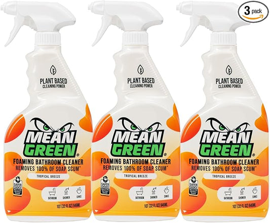 Mean Green Non-Contentrate Ready-to-use - Bathroom Cleaner - Removes 100% of Soap Scum 3-Pack