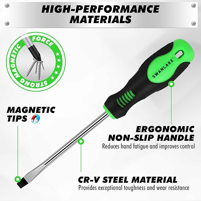 141-Piece Magnetic Screwdriver Set with Plastic Rack, Torx/Slotted/Phillips Precision Screwdrivers, SAE & Metric Hex Key Kit, Ratchet Handle & Screwdriver Bits, DIY Tools for Gift