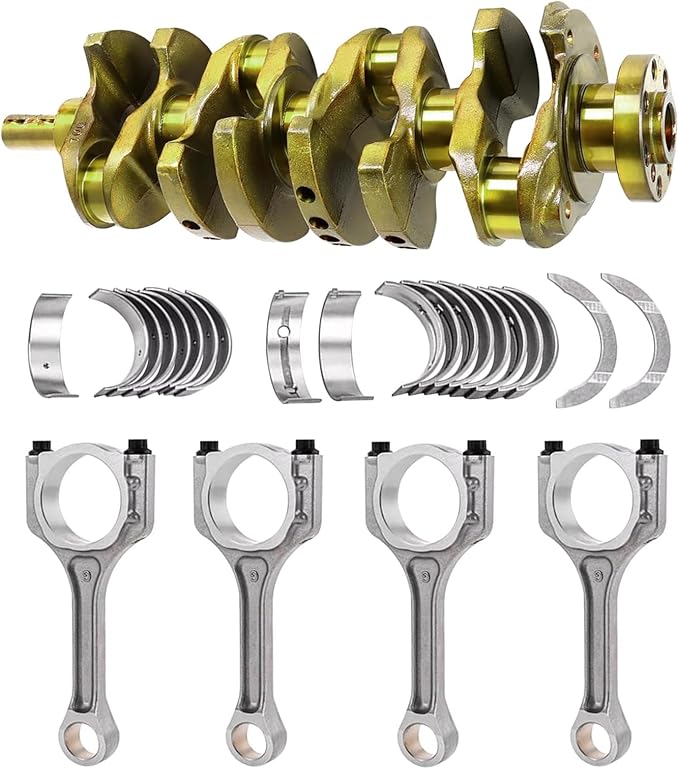 G4KJ 2.4L Engine Rebuild Overhaul Kit Crankshaft Connecting Rod Piston Gasket Kit Compatible with Hyundai Tucson Sonata Fe Fits for Kia Sorento Optima Sportage 2.4L 2011-2020 23111-2G200 23510-2G500