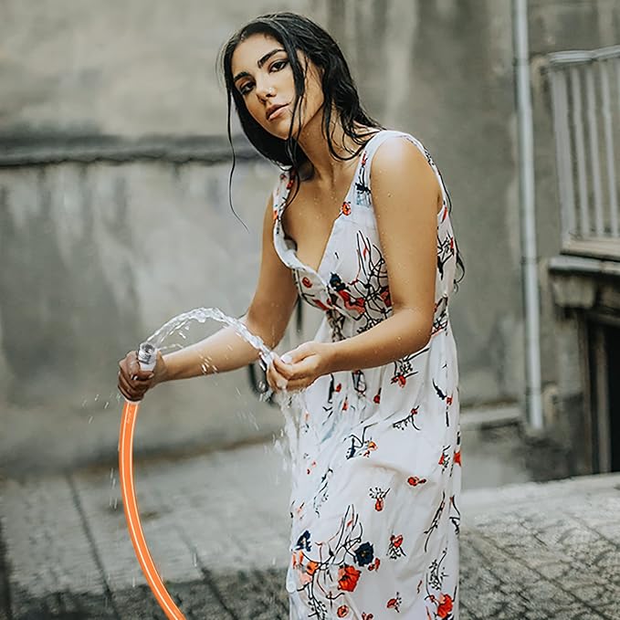 Fevone Garden Leader Hose 3 ft., Lightweight Hybrid Water Hose, Flexible and Durable, Leak-Free Connections
