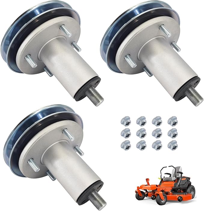 51528000 51537200 3PCS Lawn Mower Deck Spindles Compatible with Ariens Ikon-X 52 Ikon-XD 52 Ikon-XL 52 Edge 52，for Gravely ZTX 52 ZT XL 52 ZTX Stealth 52 with 52-Inch Decks