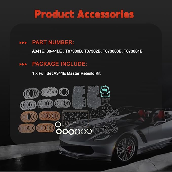 A341E 30-41LE Auto Transmission Master Rebuild Kit Fit for Toyota Supra Fit for Lexus SC400 SC300 LX470 GS400 LS400