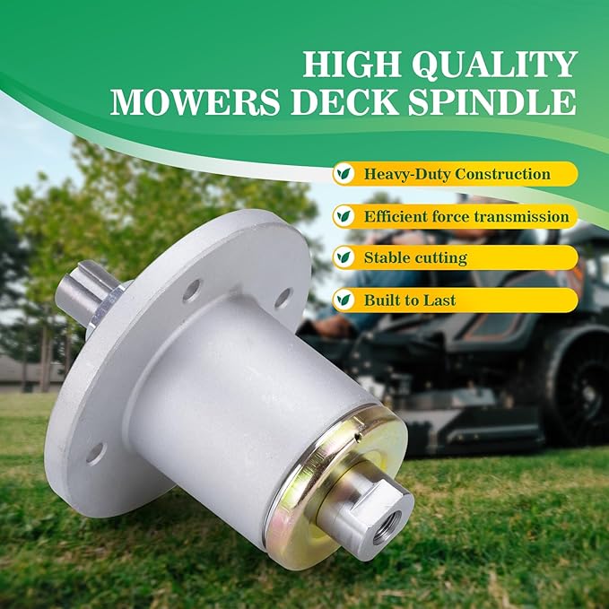 437-0005-00 Heavy Duty Spindle for Spartan Mower Parts Accessories 54 61 72 Inch Decks Lawn Mower Deck Spindle Compatible with Spartan Mower RT RZ SRT Pro HD XD XDe 2016-2022