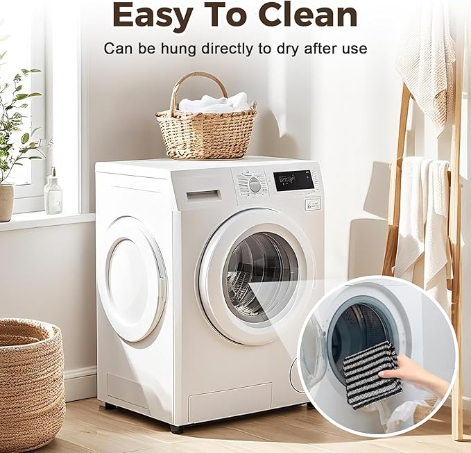 2026 New Exfoliating Shower Towel, Premium Scrub Wash Cloth for Body Face, Exfoliating Towel for Shower Travel Friendly, Quick Drying Durable and Gentle for Sensitive Skin (Black 2pcs)