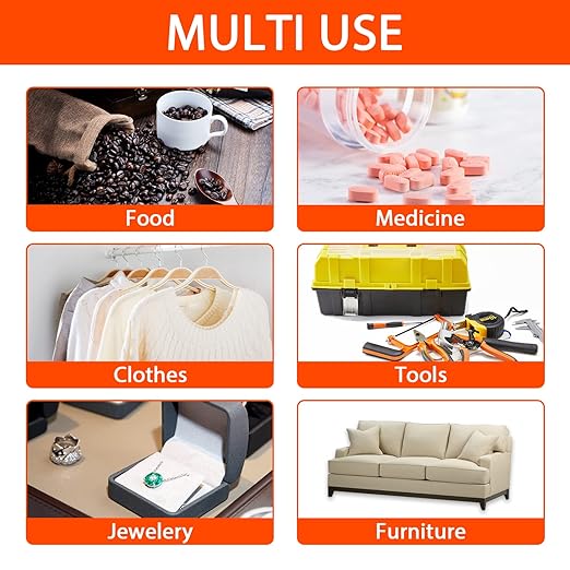 1 Gram 200 Packets Fonday Food Grade Silica Gel Desiccants Packs Moisture Absorbers Dehumidifier