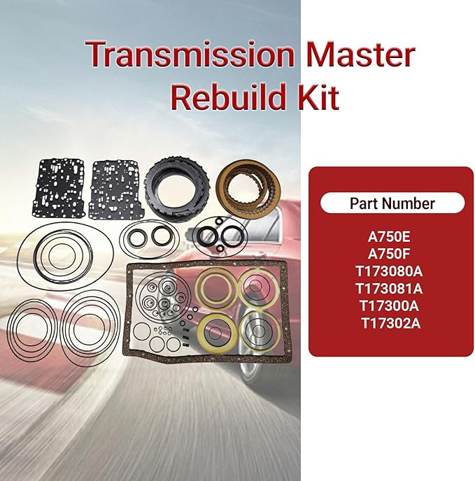 A750E A750F Transmission Master Rebuild Kit Compatible with 4Runner 4.0/4.7L 2003-2008, Tundra 4.0/4.6/4.7/5.7L 2005-2014 Direct Rebuild Overhaul Kit Replacement OE Number T17300A T17302A