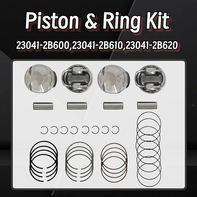 G4FJ 1.6 Engine Overhaul Rebuild Kit w/Crankshaft Head Gasket Set Timing Chain Kit w/VVT Connecting Rod Piston Kit Fit For Hyundai Accent Veloster Elantra Kia Rio Optima 2012-2019 1.6L 21020-2B000