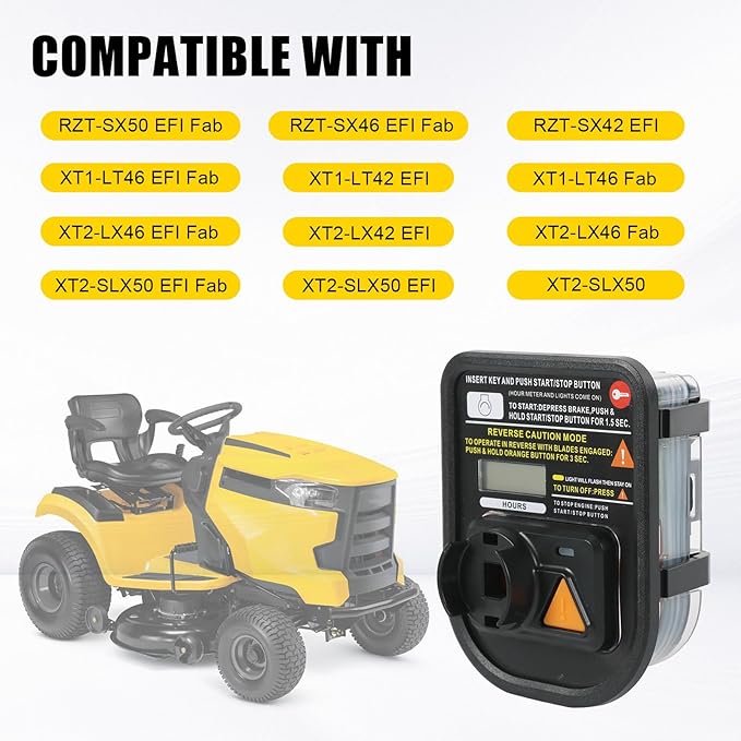 Hour Service Meter Module Enduro XT1 XT2 LT42 LX46 SLX50 Tractors Replace# 925-06427A, 925-06427, 725-06427A, 725-06427