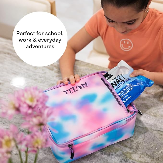 Titan Fridge Cold Lunch Box With 2 350g Ice Walls®, Cotton Candy