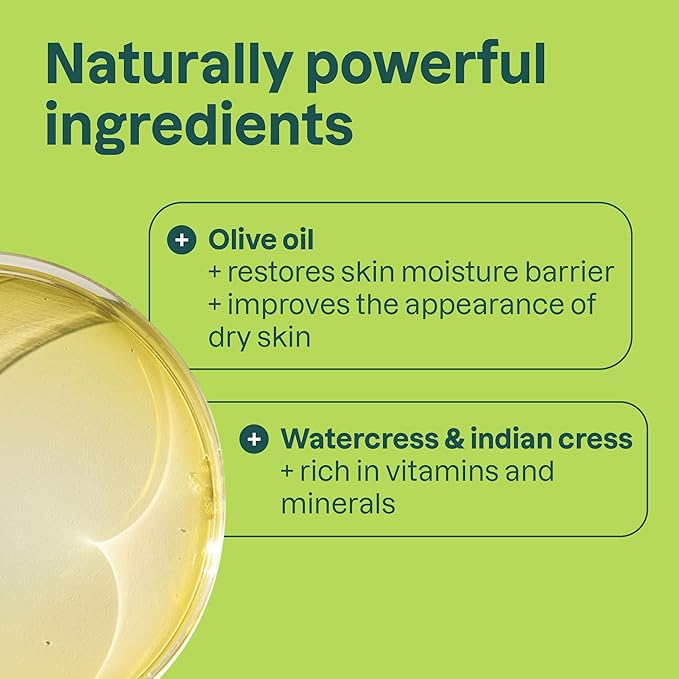 ATTITUDE Body Soap Bar, Natural Origin, Protects and Softens Dry Skin, Watercress, Indian Cress & Olive Oil, EWG Verified & Vegan, Pear & Amber, 4 Oz