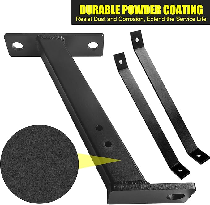 KAIRAY Lawn Mower Tractor Towing Hitch Garden Lawn Pro Tow Mower Hitch Kit Black Powder-Coated Finish