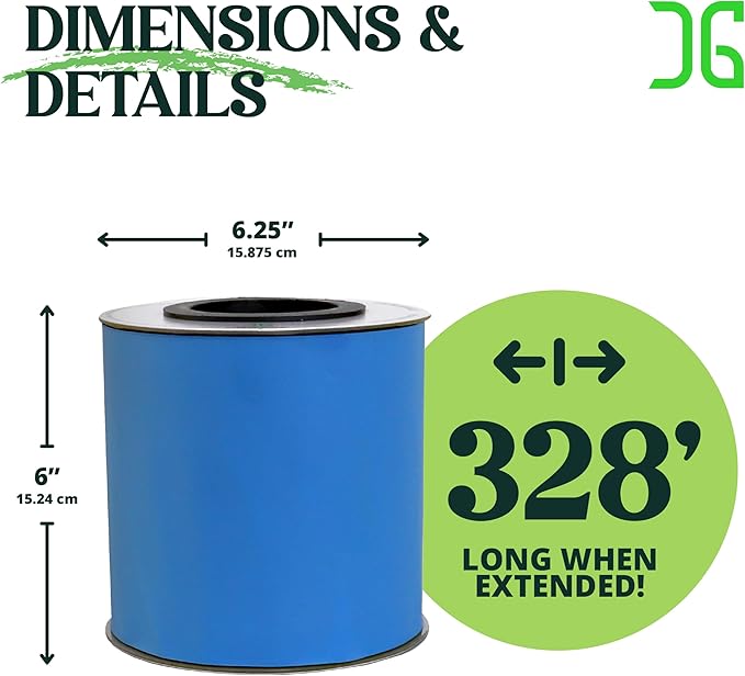 Catchmaster XL AG Roll 2PK, Double Sided Adhesive Fly Tape Strips, Fungus Gnat Sticky Trap for Greenhouse, Garden, Nursery, Pest Control Gardening Supplies, Pet Safe Insect Trap, 328' x 12", Blue