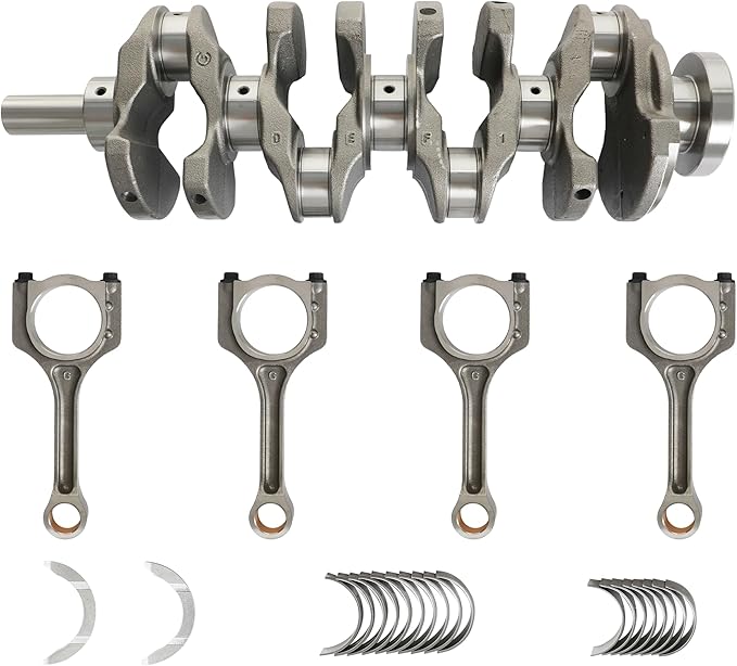 G4KJ 2.4 Engine Crankshaft Connecting Rods & Bearings Set Fit for Hyundai Kia 2.4L 2011-2020 Replace#23510-2G500 23111-2G200