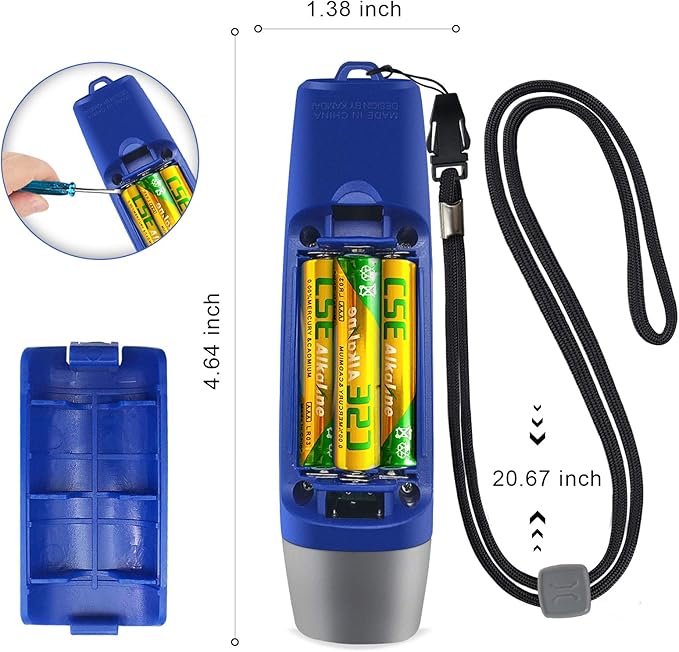 ANIZR Electronic Whistles with Lanyard,Adjustable 3 Tone & 3 High Volume Hand Emergency Whistle Basketball Referee Whistle for Coach,Teacher,Police,Outdoor Camping Boating Hiking(with Battery)