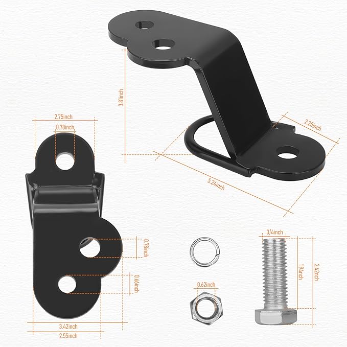 Chelhead UTV ATV Trailer Hitch, 3 Way Hitch Adapter 3500lbs for ATV UTV, 3" Drop/Rise, Fixed Reciever (3 Way Hitch Adapter)