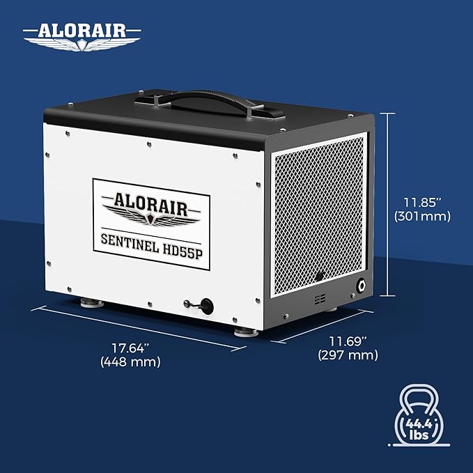 ALORAIR Crawl Space Dehumidifier, 120 PPD Crawlspace Dehumidifiers with Drain Hose and Pump for Basement, Portable Compact Auto Defrost Under House Industry Commercial Dehumidifier