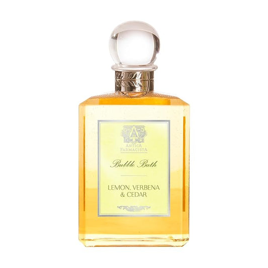 Antica Farmacista Bubble Bath - Relaxing Foam Bath with Honey, Jojoba Oil & Aloe Vera - Luxury Gift for Any Occasion - Lemon, Verbena & Cedar, 16 fl oz