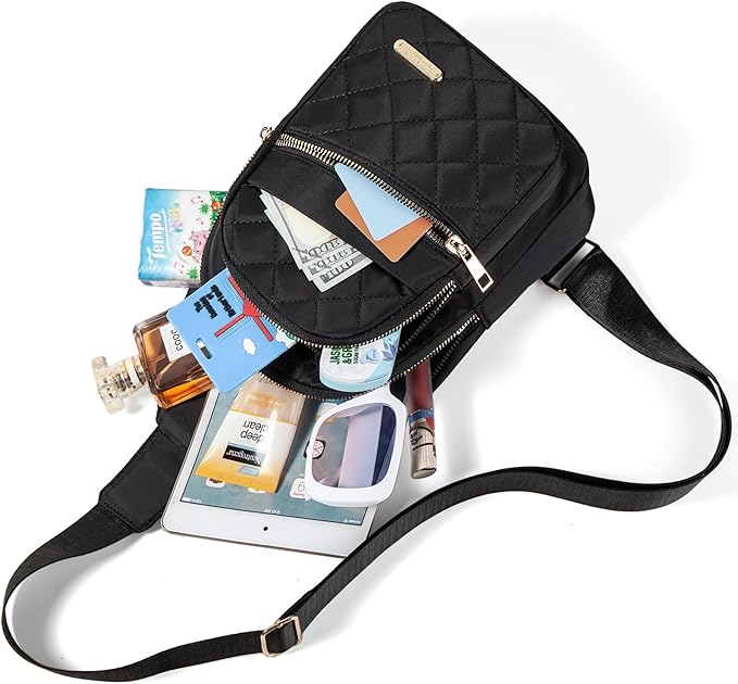 Small Sling Bag Crossbody Sling Backpack for Women Trendy, Small Fanny Pack Cross Body Bag Hiking Traveling Backpack