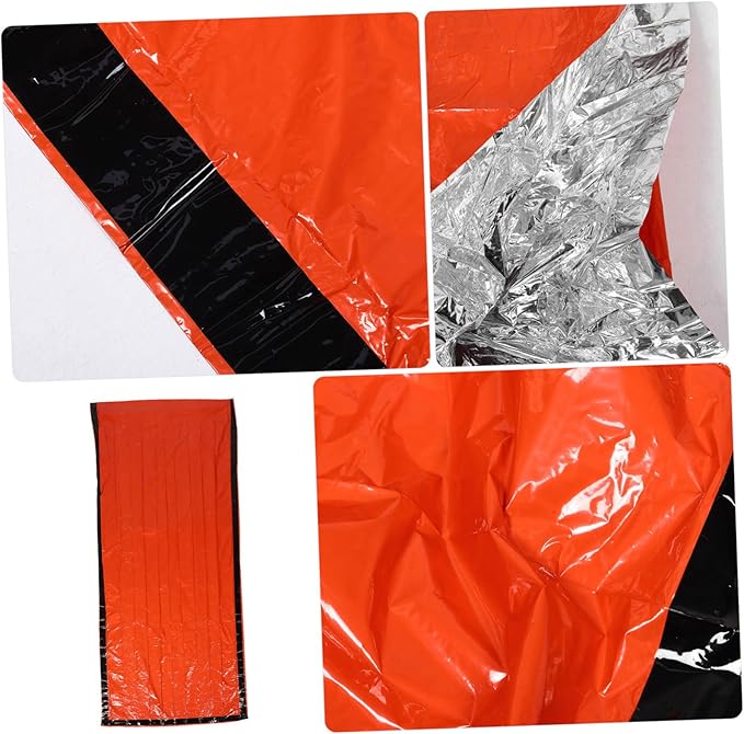 Happyyami 3 Set Thermal Emergency Portable Bivy Sack Blanket for Camping Hiking Survival Outdoor Use Rainproof Lightweight Multipurpose Gear