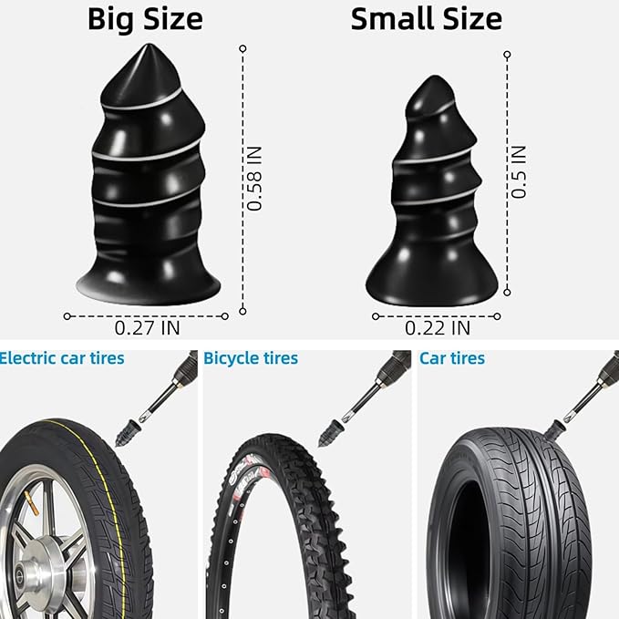Tire Plug Screw Kit for Car, SUV & Truck - Durable Tire Repair with Screwdriver, Permanent On The Road Emergency Flat Tire Puncture Repair, Easy DIY Use, No Need to Take Off Tire (80pcs)