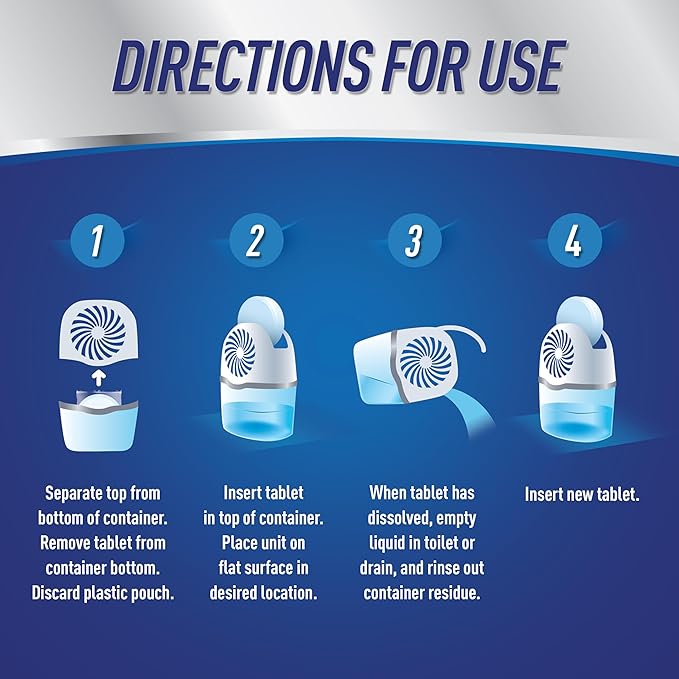 DampRid Moisture Absorber Drop-In Tablet Refill Pack, Fresh Scent, 15.8 oz., 4 Pack, Attract and Trap Excess Moisture and Eliminate Musty Odors for Cleaner, Fresher Air