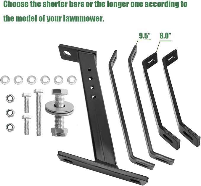 Eapele Trailer Hitch for Lawn Mower, Garden Tractor Trailer Hitch, Solid Iron Construction, Compatible with John Deere Ariens Cub Cadet Poulan Pro Husky Husqvarna Craftsman Riding Mower