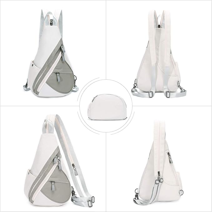 KL928 Nylon Sling Bag - Small Crossbody Backpack Shoulder Casual Daypack Multipurpose Rucksack for Men Women