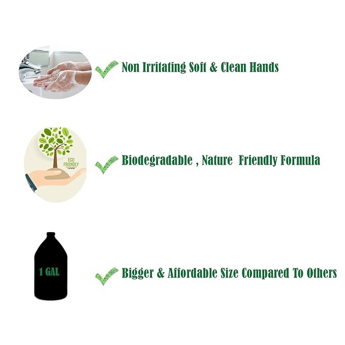 GreenFist Foaming Hand Soap Refills Lavender Scent Jug Foam Refill Made in USA, 128 ounce (1 Gallon)