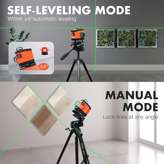 K4 4D Laser Level with Receiver and Tripod, Class Ⅱ