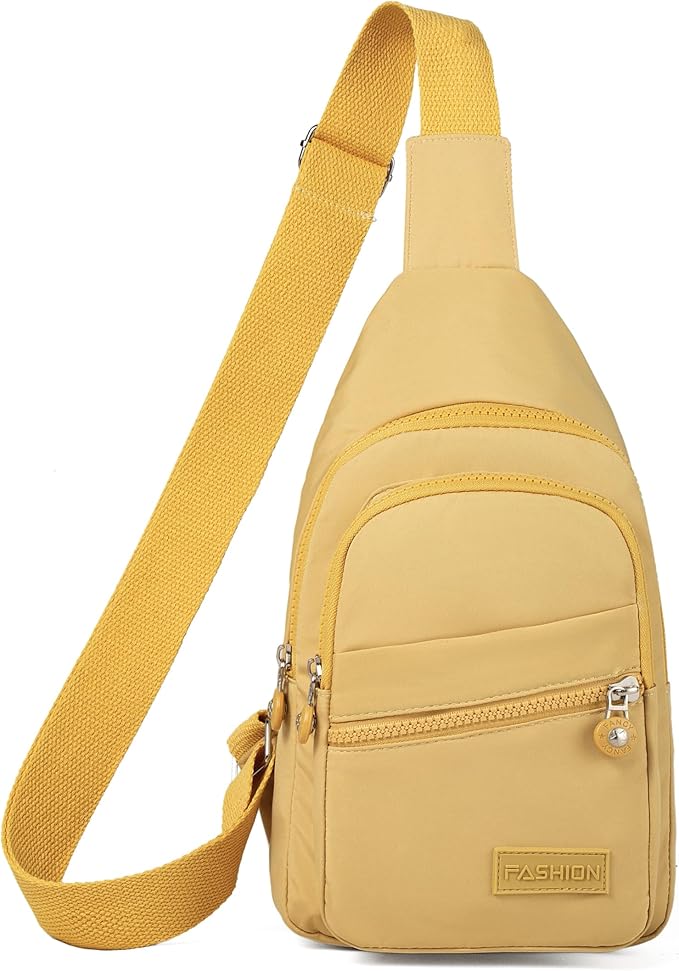 Small Sling Bag Cross Body Bags for Women, Crossbody Bag Sling Backpack for Outdoors Sports Hiking - Gold